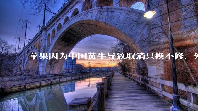 苹果因为中国黄牛导致取消只换不修，外国没有黄牛吗？
